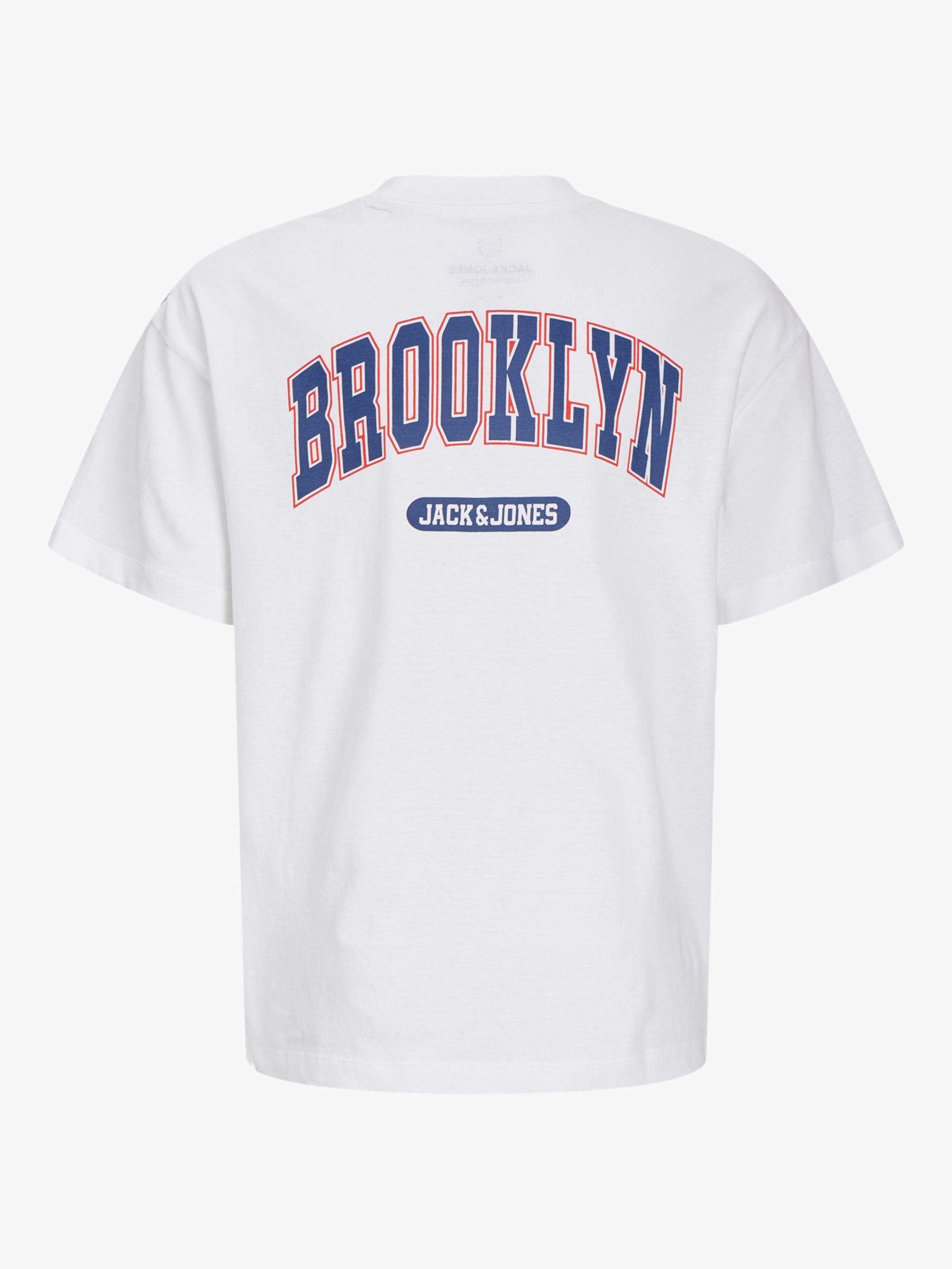 Jack & Jones Kids' Bradley Brooklyn T-Shirt, Bright White, 8 years