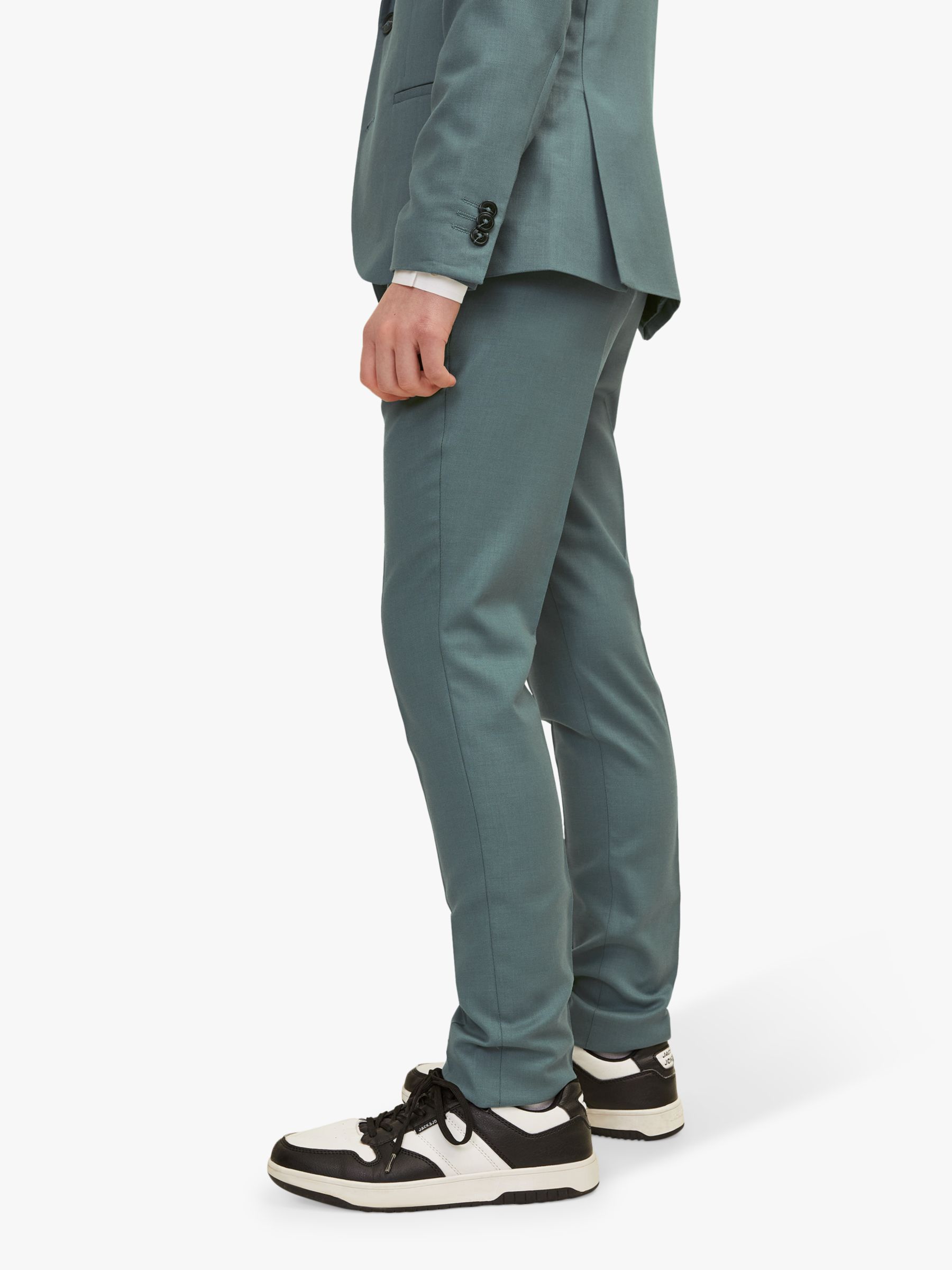 Jack & Jones Kids' Solaris Wool Blend Suit Trousers, Balsam Green, 8 years