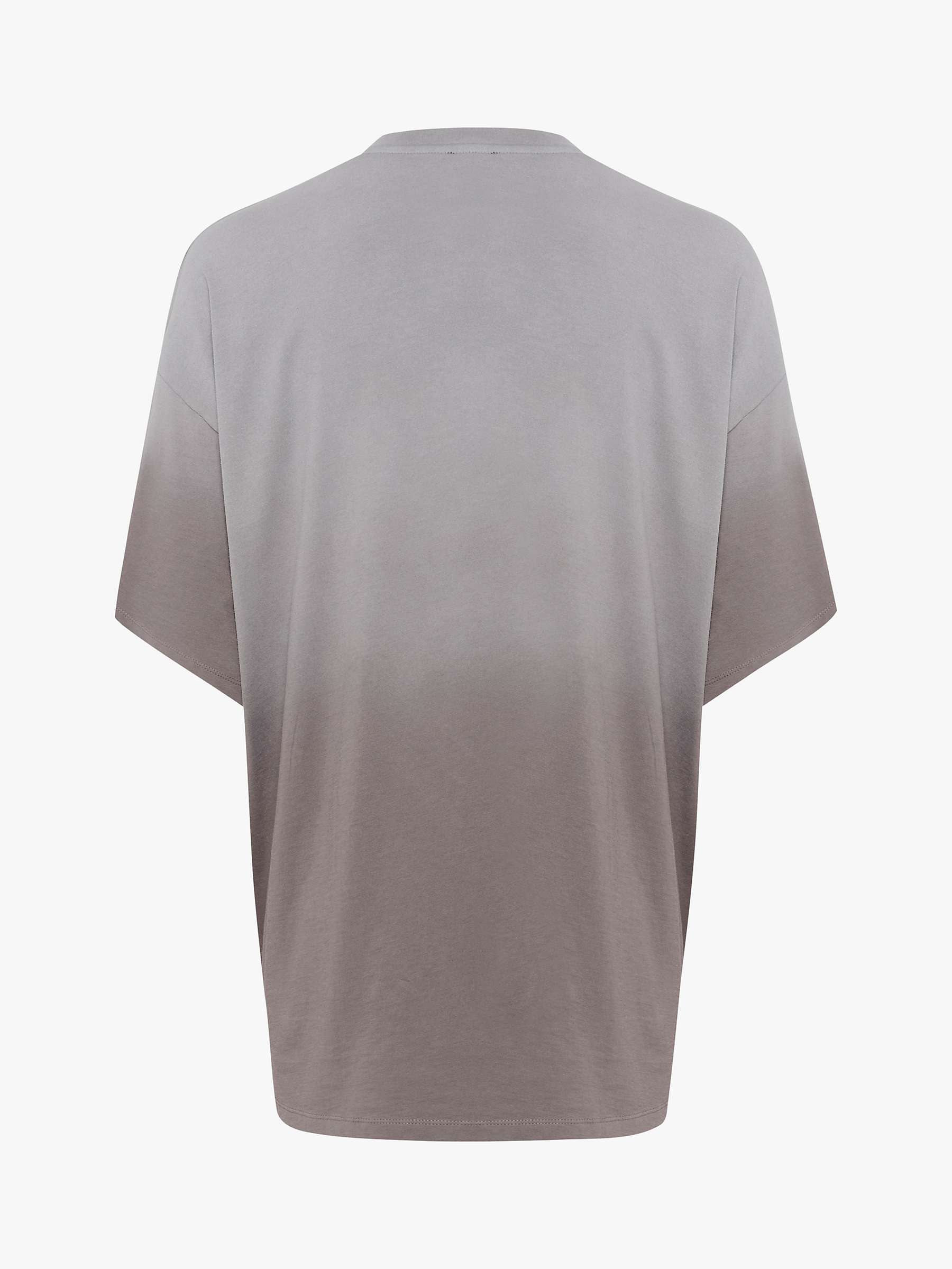 Buy MY ESSENTIAL WARDROBE Lisa Dip Dye Casual Fit T-shirt, Grey Dip Dye Online at johnlewis.com