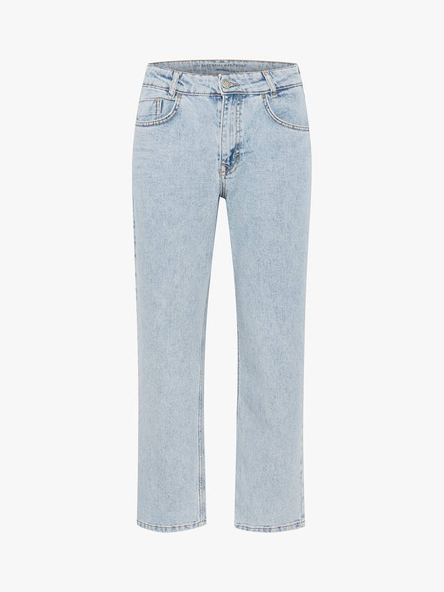 MY ESSENTIAL WARDROBE Lucy High Waist Cropped Jeans, Light Blue Retro