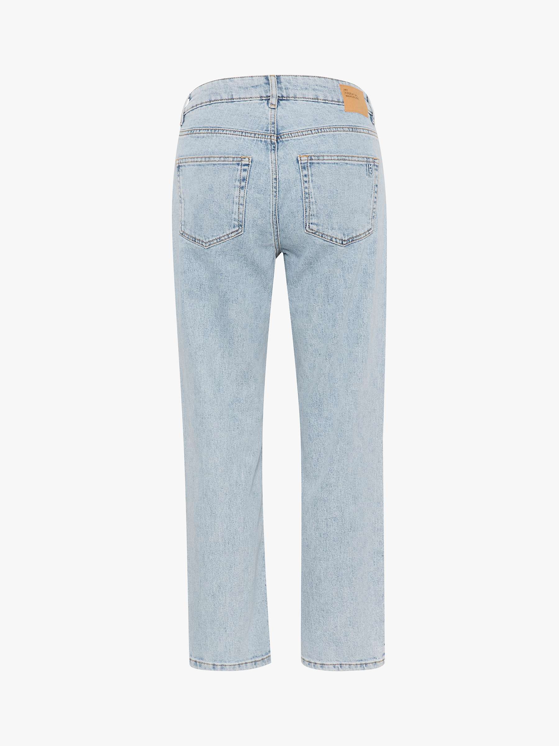 Buy MY ESSENTIAL WARDROBE Lucy High Waist Cropped Jeans, Light Blue Retro Online at johnlewis.com