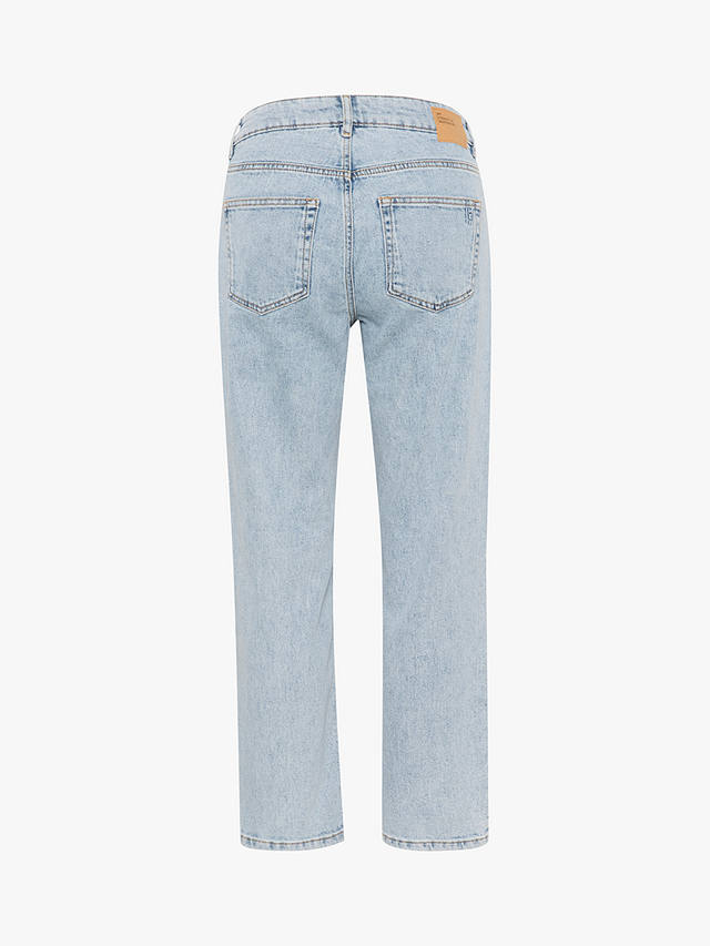 MY ESSENTIAL WARDROBE Lucy High Waist Cropped Jeans, Light Blue Retro