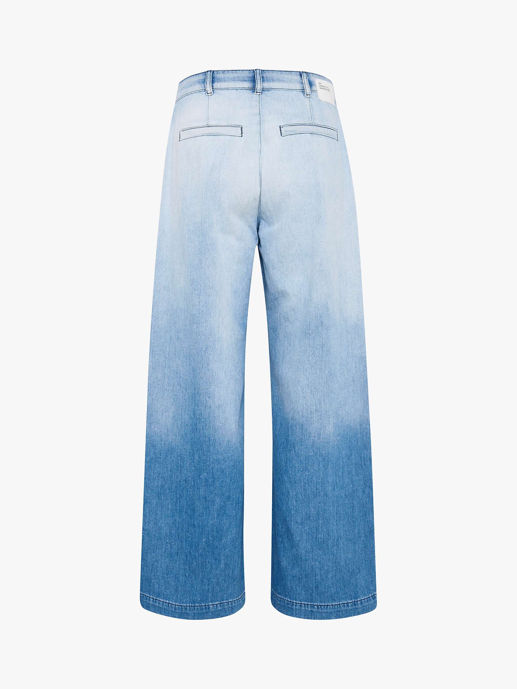Buy MY ESSENTIAL WARDROBE Malo Dip Dye Wide Leg Jeans, Blue Online at johnlewis.com