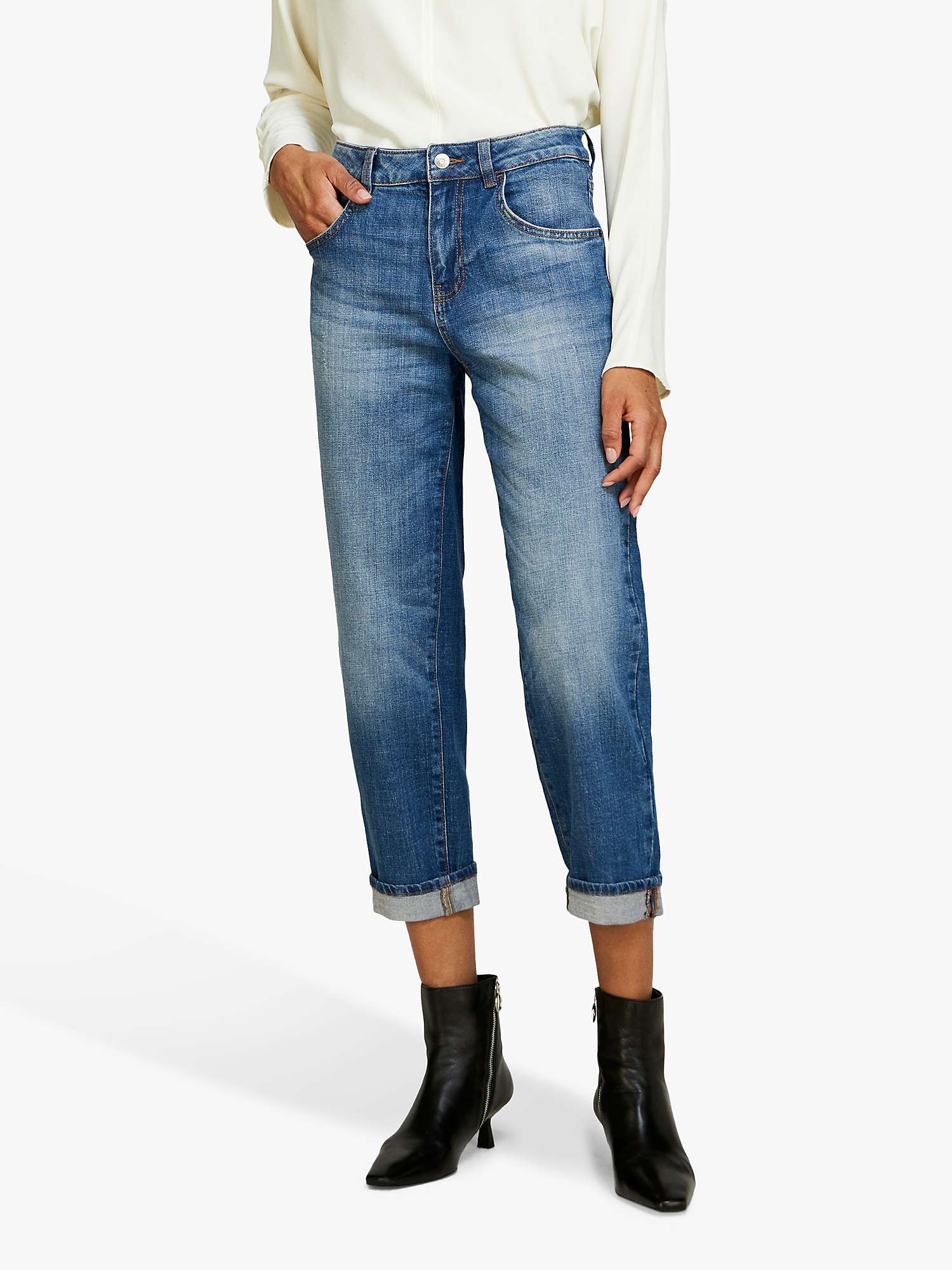 Buy SISLEY Manhattan Cropped Straight Leg Jeans Online at johnlewis.com