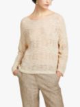 SISLEY Crepe Yarn Jumper, Cream