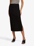 SISLEY Linen Blend Midi Pencil Skirt