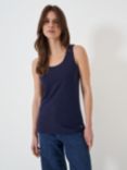 Crew Clothing Classic Round Neck Vest Top, Navy Blue