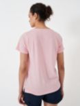 Crew Clothing Perfect Stripe T-Shirt, Bright Pink