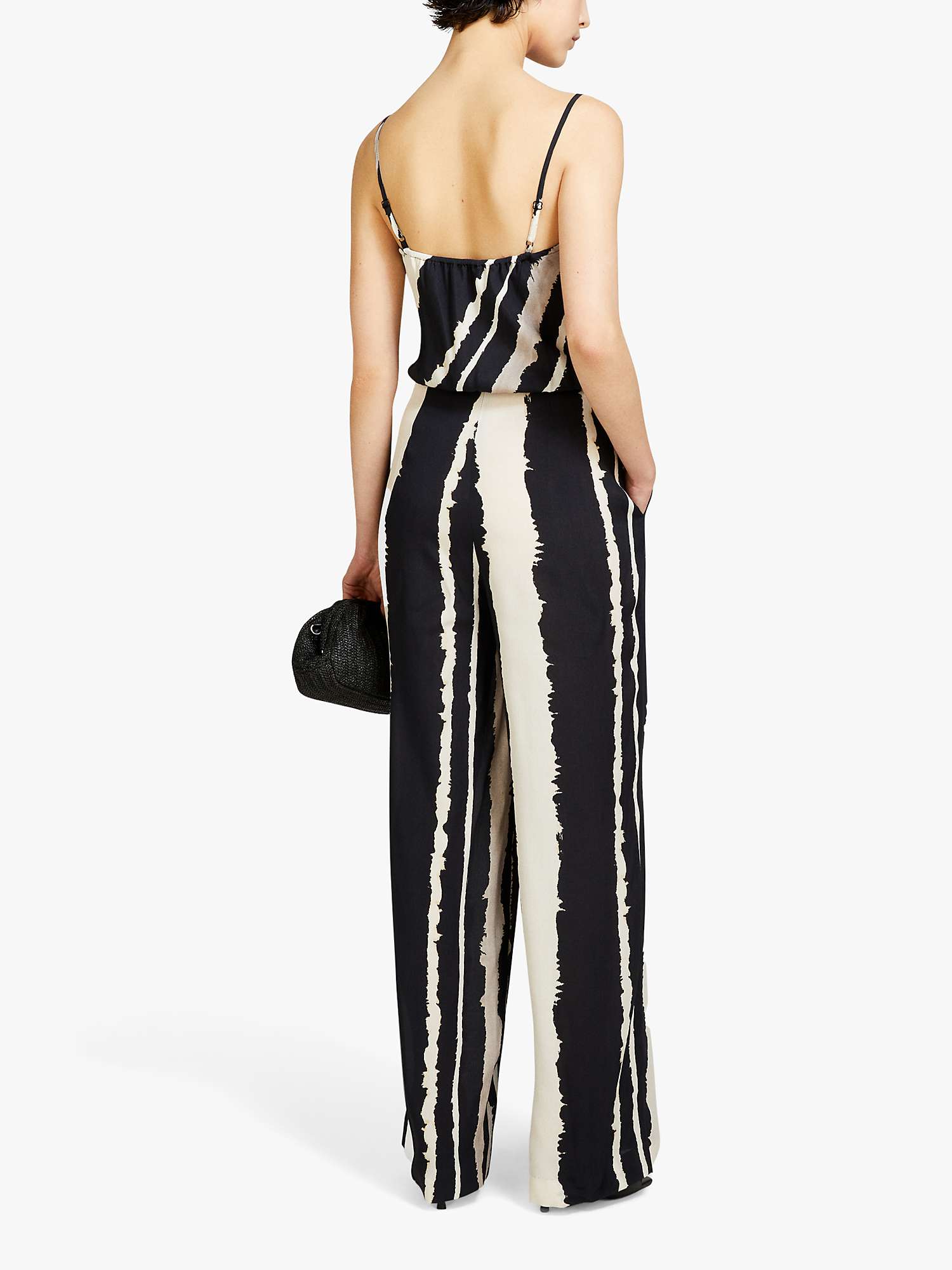 Buy SISLEY Allover Print Wide Palazzo Jumpsuit, Multi Online at johnlewis.com