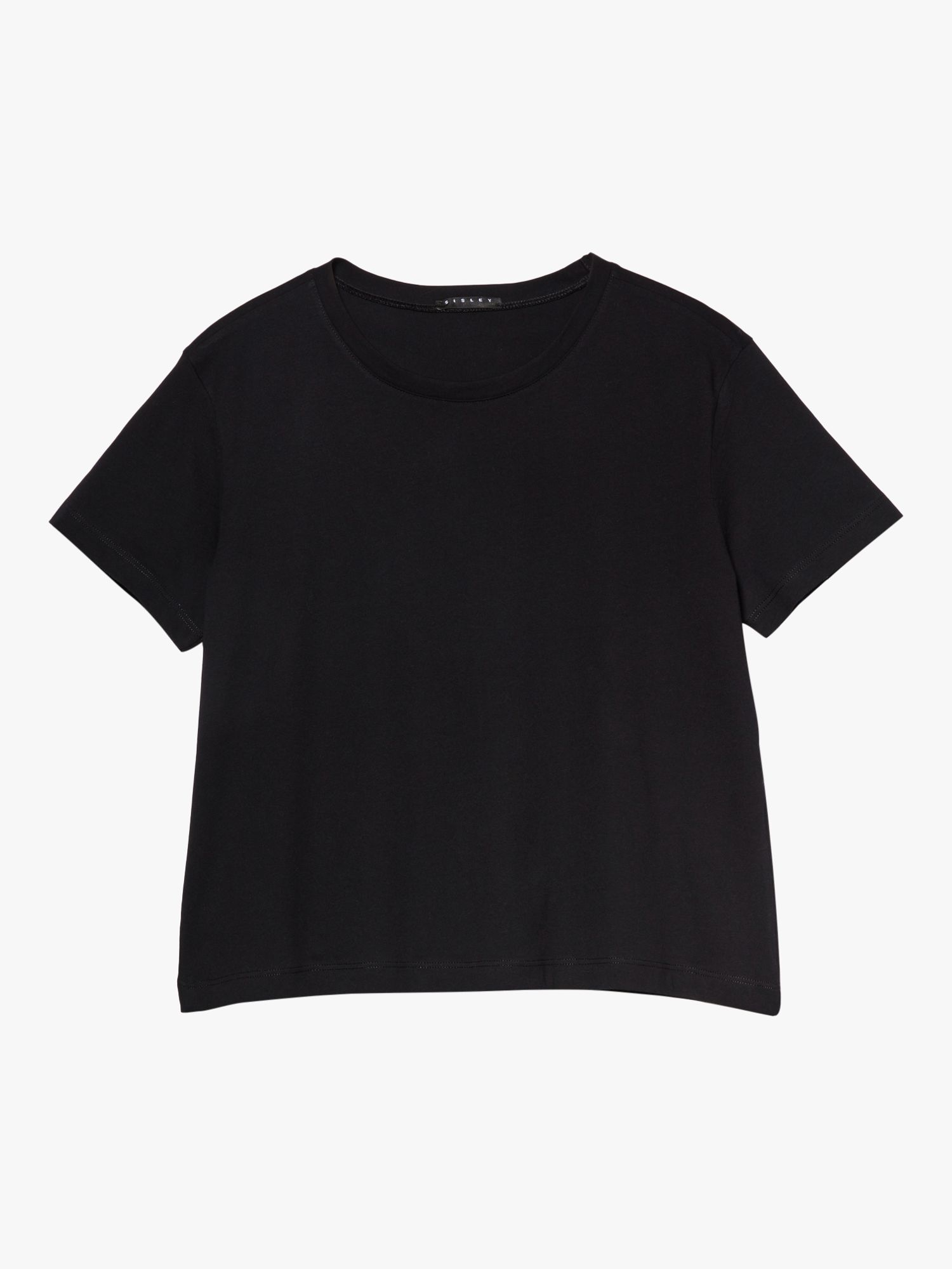 SISLEY Boxy Fit Organic Cotton T-Shirt