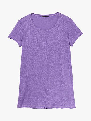 SISLEY Raw Cut Short Sleeve T-Shirt, Violet