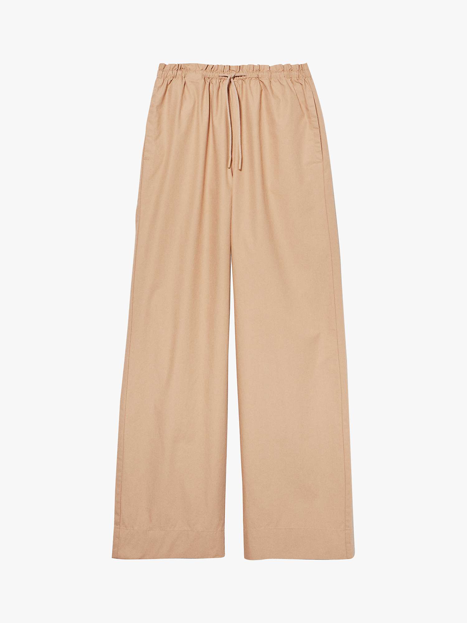 Buy SISLEY Cotton Poplin Flared Trousers Online at johnlewis.com