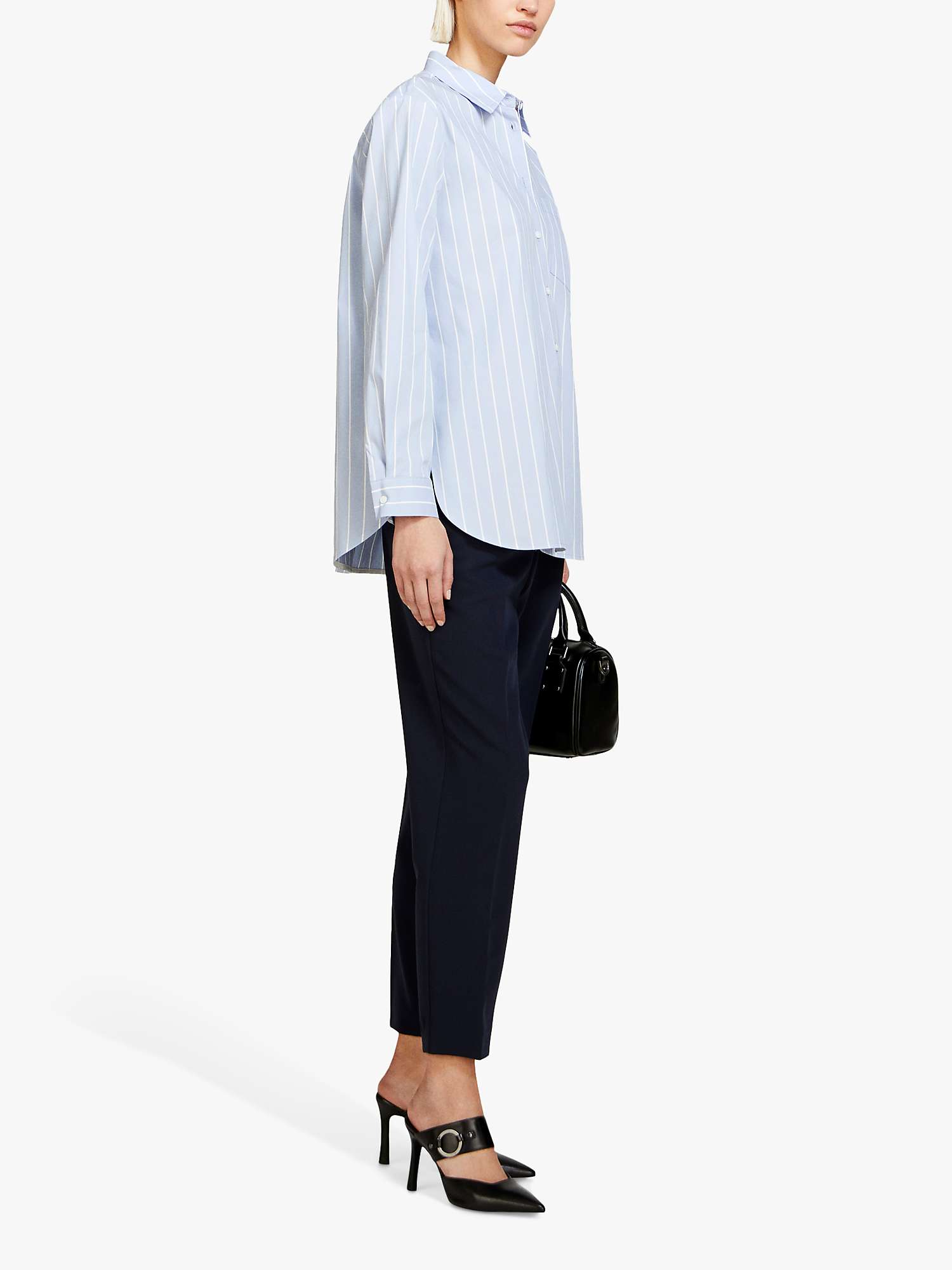 Buy SISLEY Plain Tailored Cropped Trousers Online at johnlewis.com