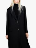 SISLEY Longline Duster Coat, Black