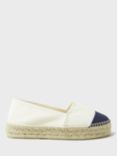 Crew Clothing Flatform Espadrilles, Ivory