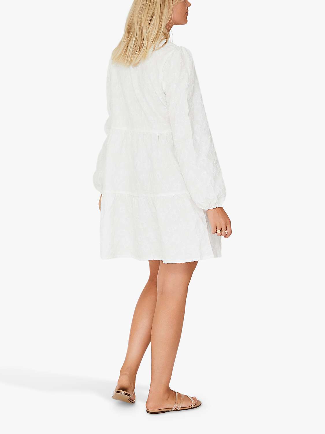 Buy A-VIEW Ida Mini Dress, 000 White Online at johnlewis.com