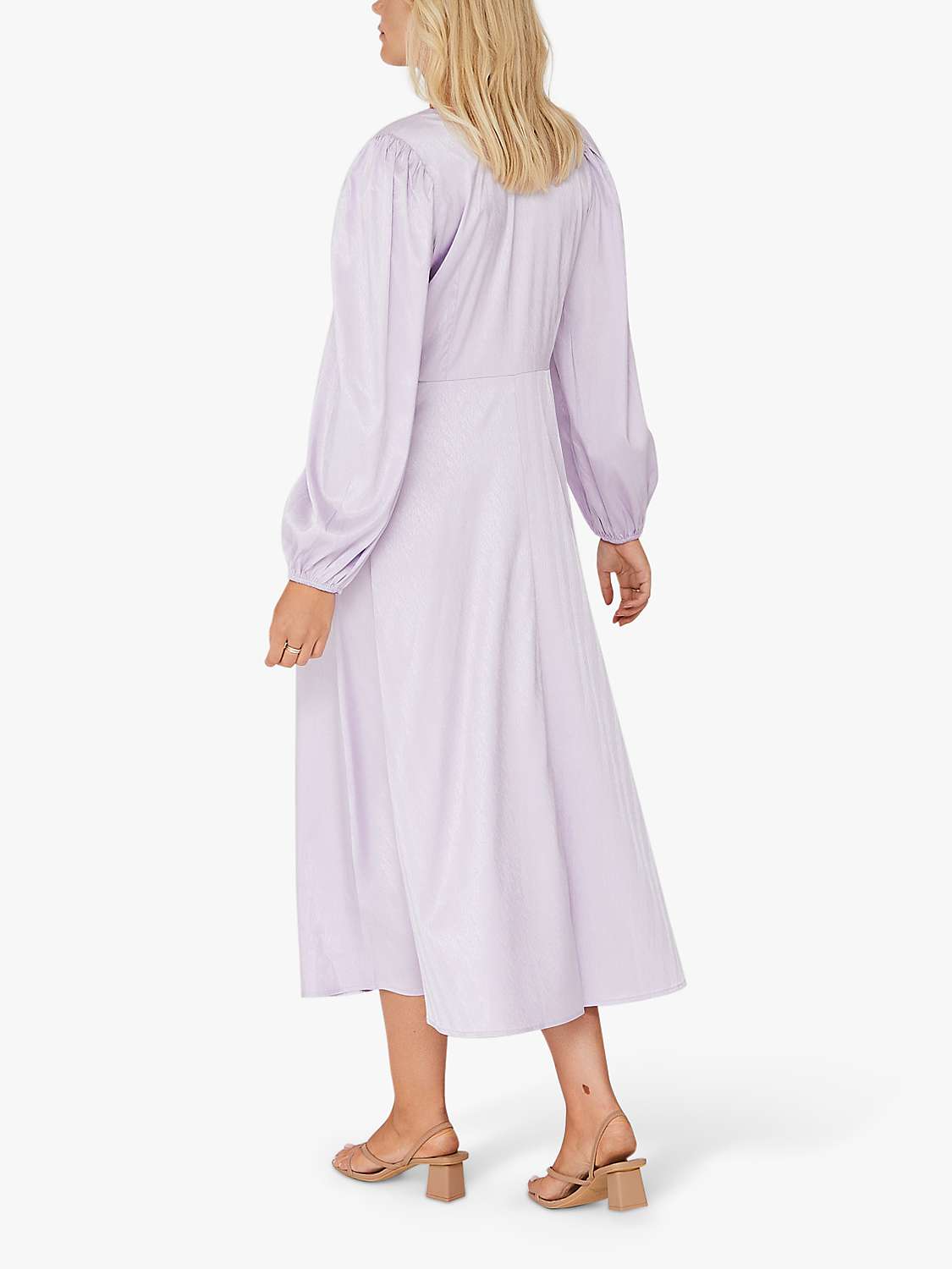 Buy A-VIEW Enitta Midi Dress, 301 Lilac Online at johnlewis.com