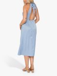 A-VIEW Carry Sateen Midi Dress, 281 Blue