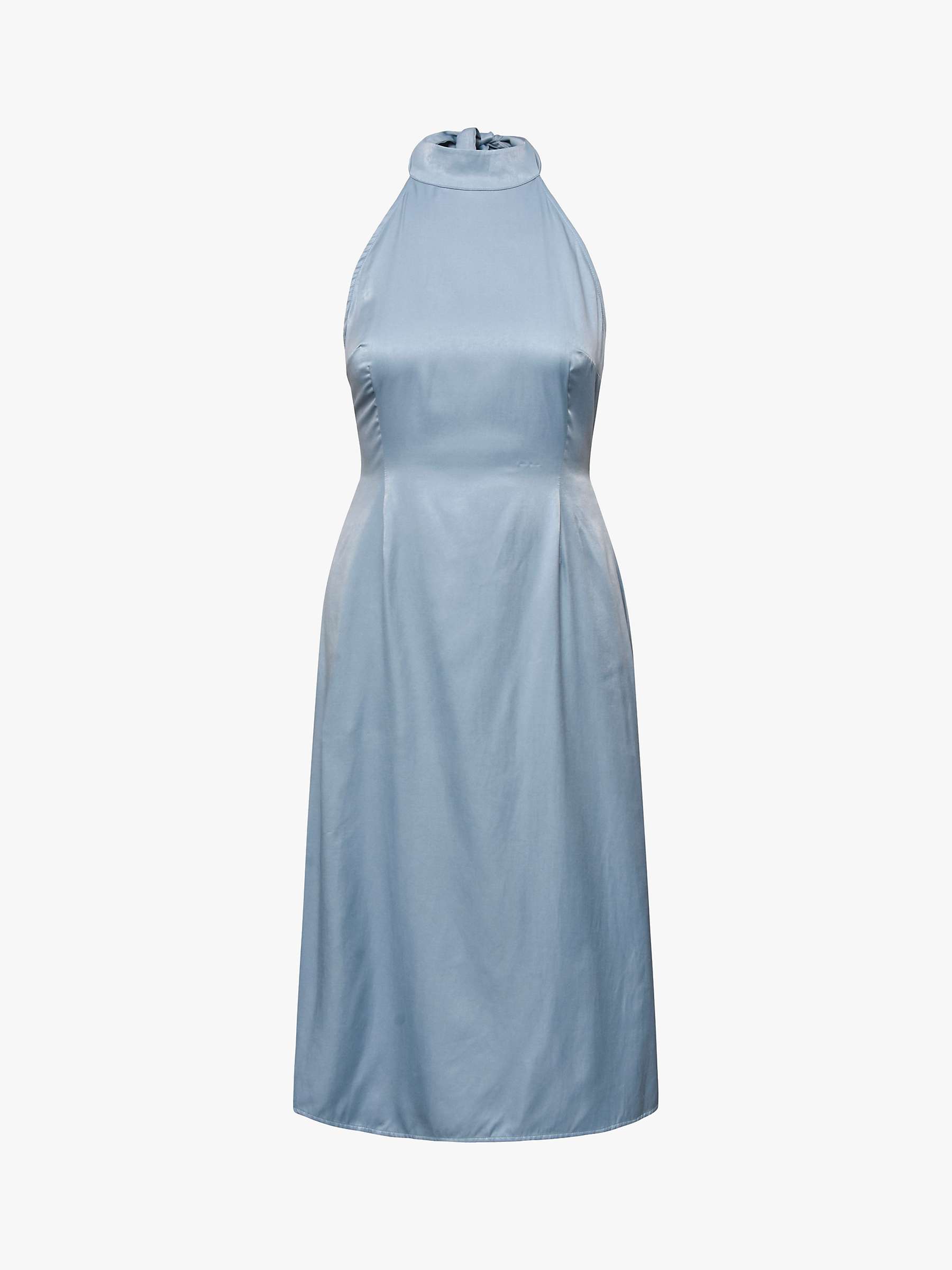 Buy A-VIEW Carry Sateen Midi Dress, 281 Blue Online at johnlewis.com