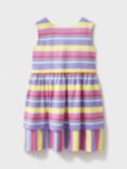 Crew Clothing Kids' Stripe Jersey Dress, Multi