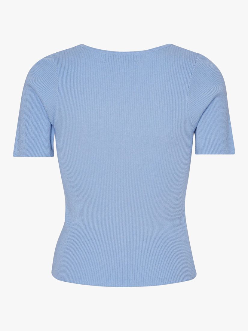 Buy A-VIEW Rib Knit Short Sleeve Top Online at johnlewis.com