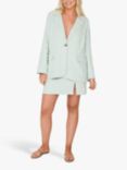 A-VIEW Annali Linen Blend Blazer, Mint