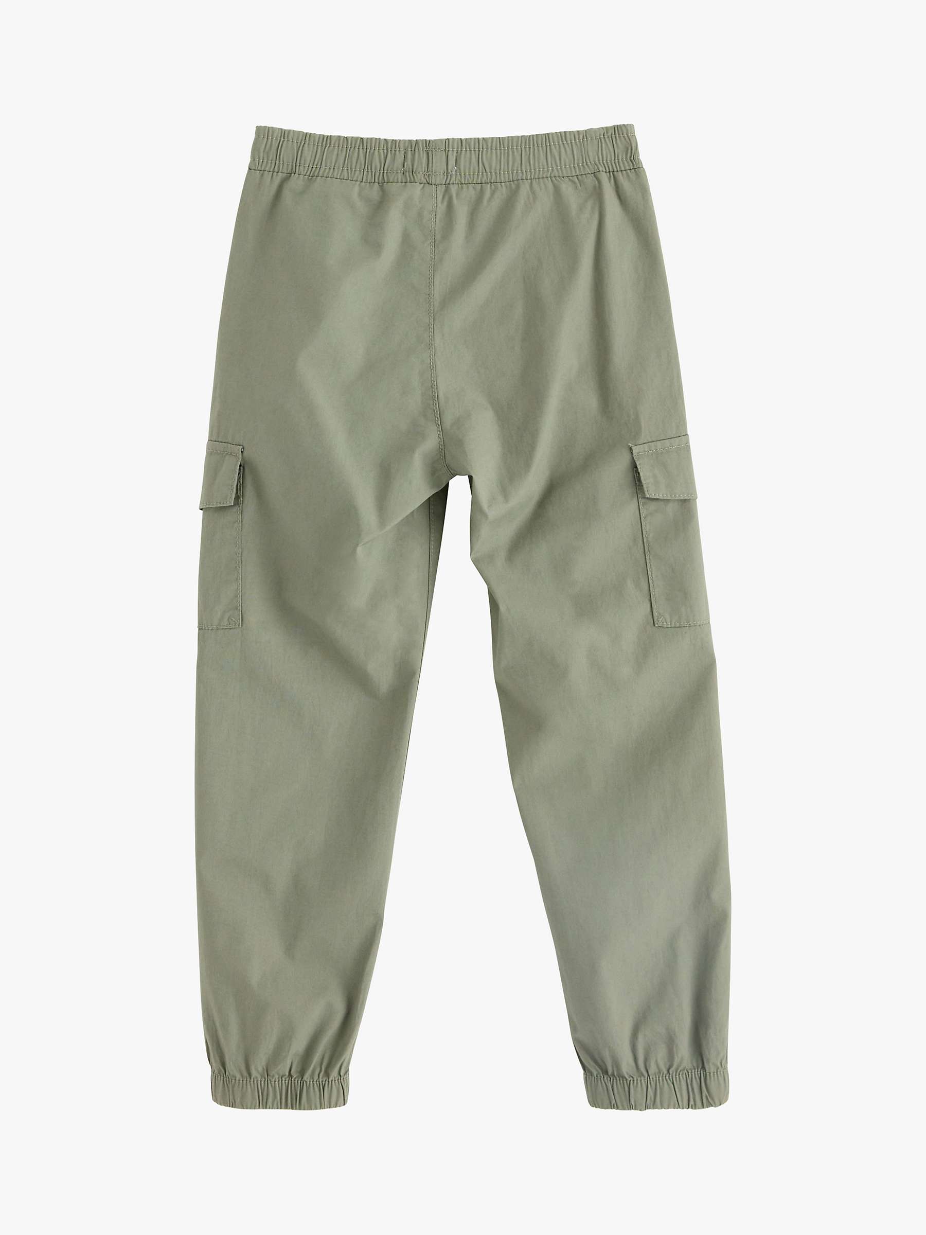 Buy Lindex Kids' Balloon Leg Cargo Trousers, Dusty Green Online at johnlewis.com