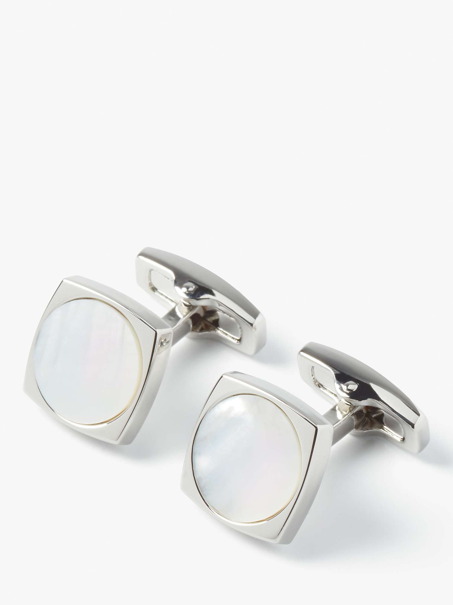Buy Simon Carter Largo Mother of Pearl Cufflinks, Natural White Online at johnlewis.com