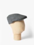 Simon Carter Wool Fleck Flat Cap, Grey