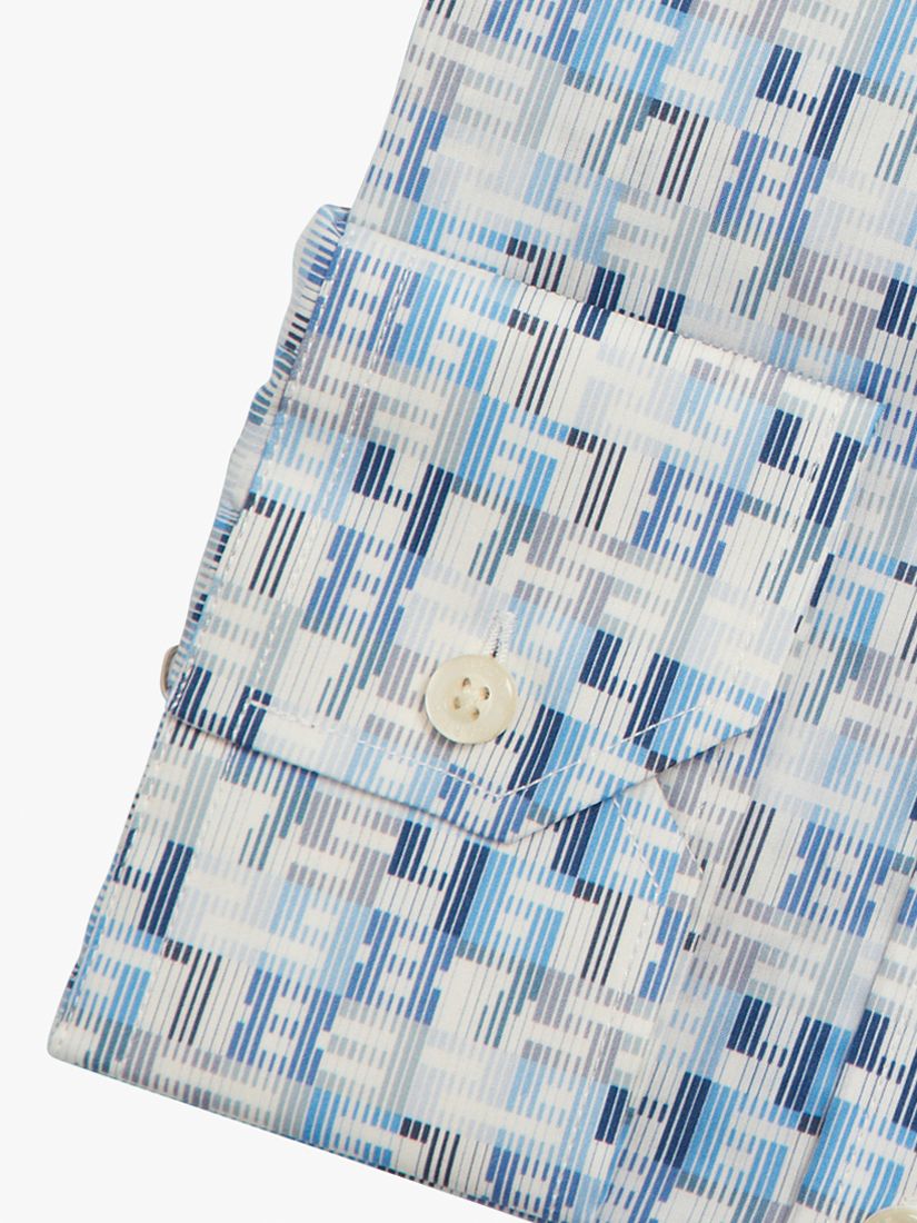 Simon Carter Liberty Fabric Magic Square Shirt, Blue/Multi, 15R