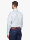 Simon Carter Jacquard Flower Regular Fit Shirt, Light Blue