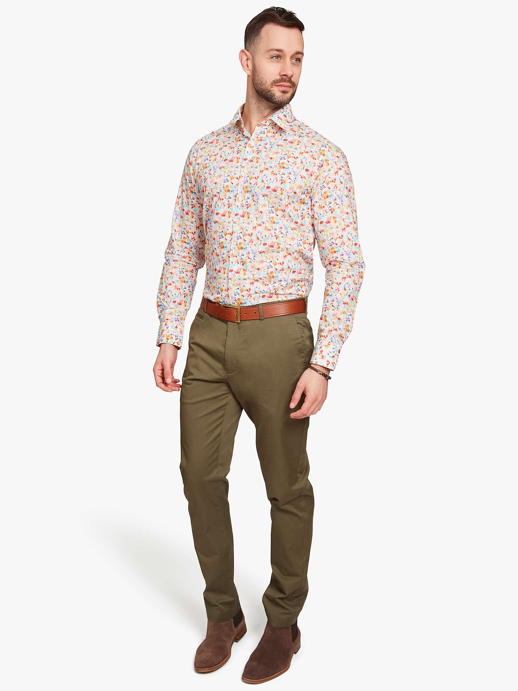 Buy Simon Carter Liberty Fabric Inky Fields Regular Fit Shirt, Multi Online at johnlewis.com