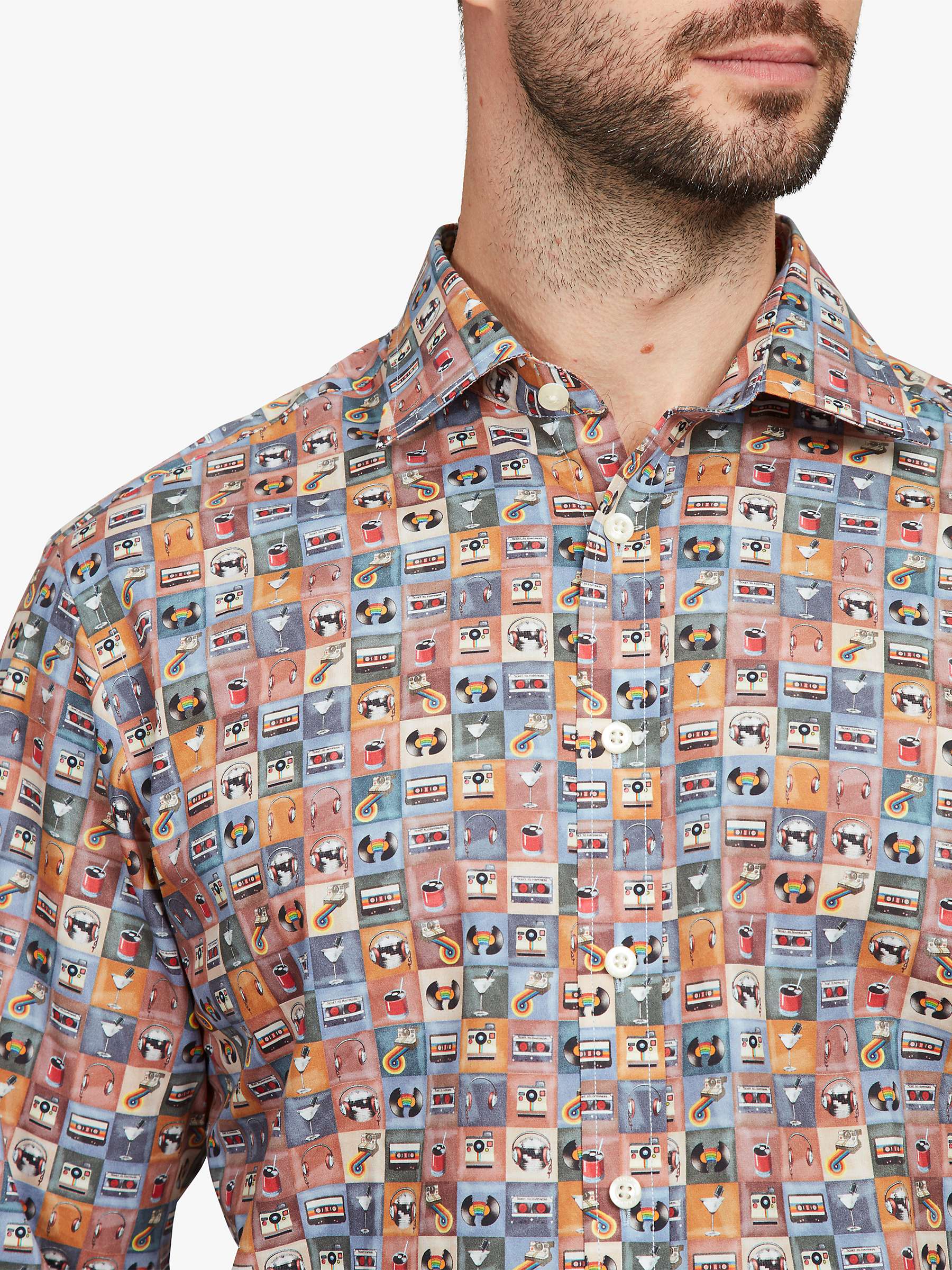 Buy Simon Carter 80's Cassette Regular Fit Shirt Online at johnlewis.com
