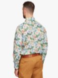 Simon Carter Liberty Fabric English Rose Regular Fit Shirt, Teal/Multi