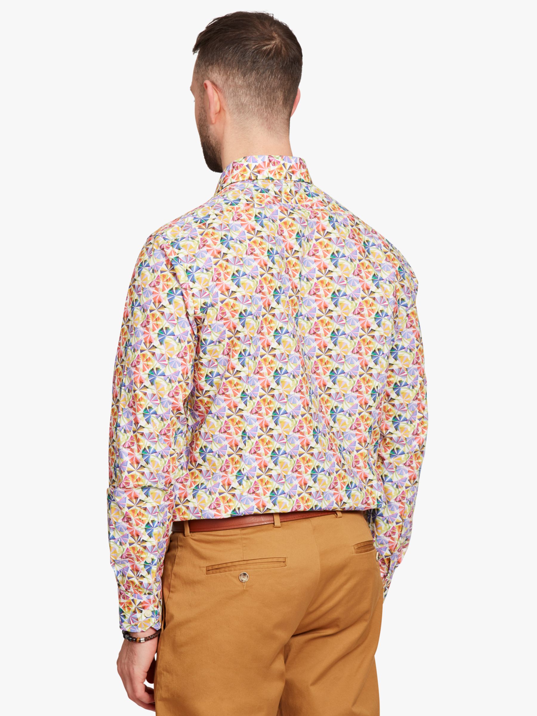 Simon Carter Liberty Fabric Prism Petal Regular Fit Shirt, Multi, 15
