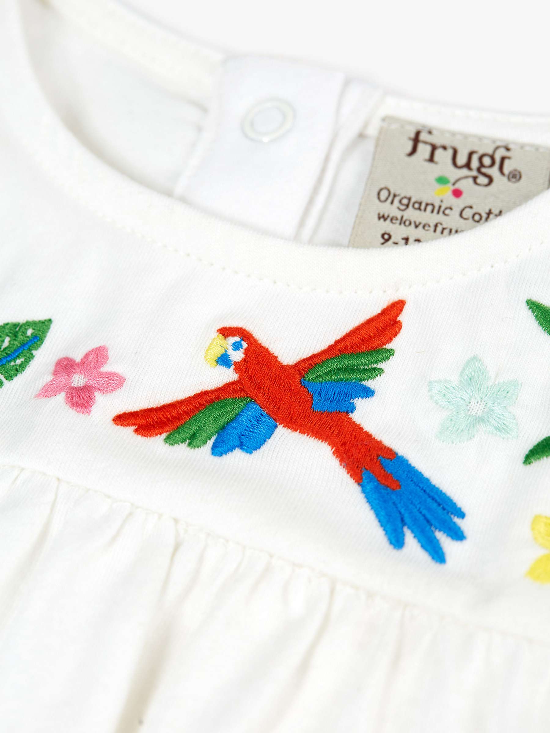Buy Frugi Baby Jade Organic Cotton Blend Top & Leggings Outfit, Soft White/Multi Online at johnlewis.com
