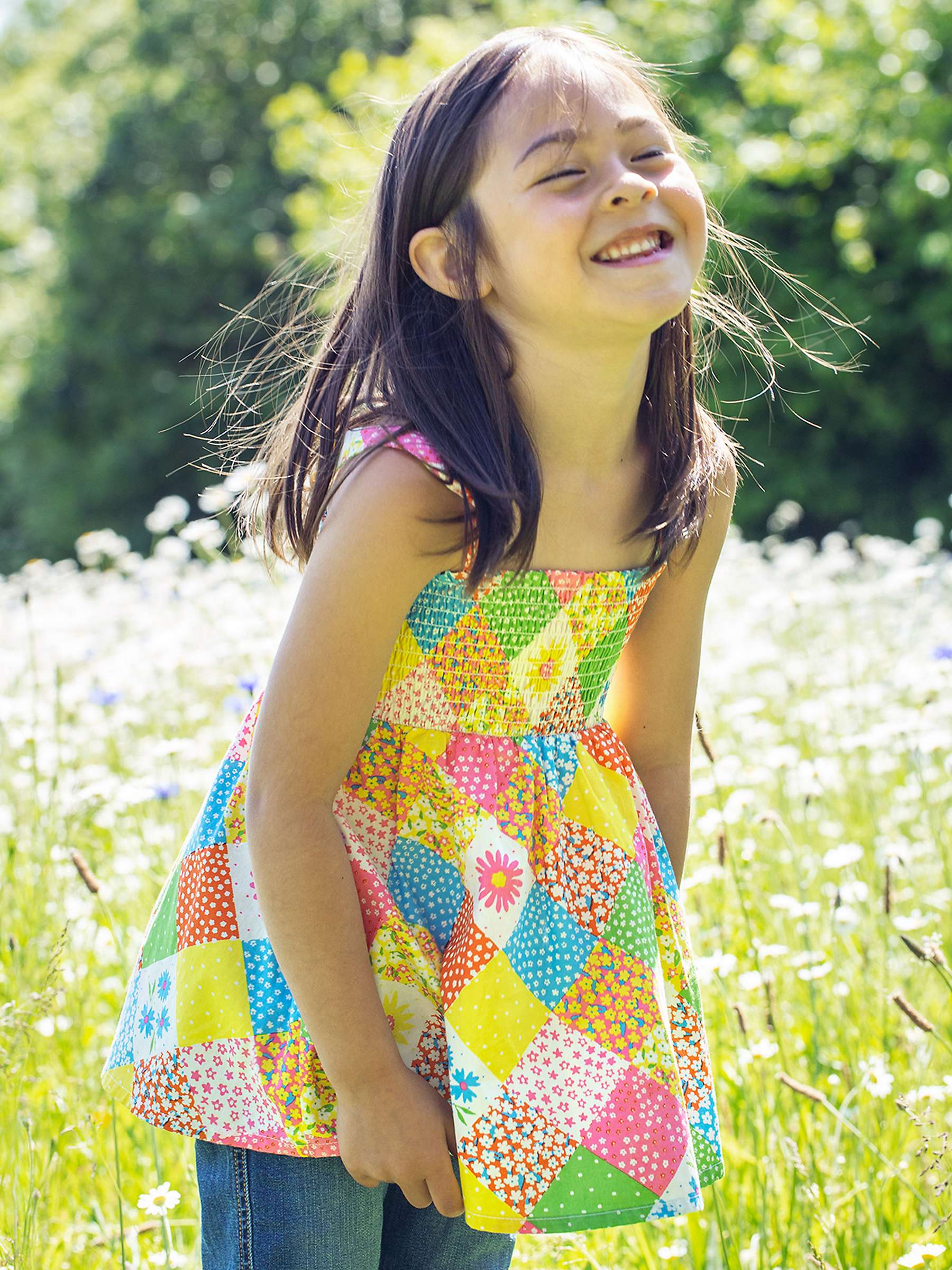 Buy Frugi Kids' Organic Cotton Farrah Skirt To Top, Patchwork Online at johnlewis.com
