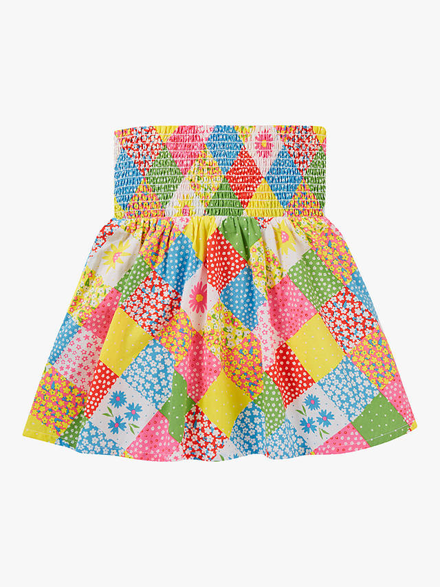 Frugi Kids' Organic Cotton Farrah Skirt To Top, Patchwork