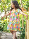 Frugi Kids' Organic Cotton Shaya Tiered Dress, Patchwork