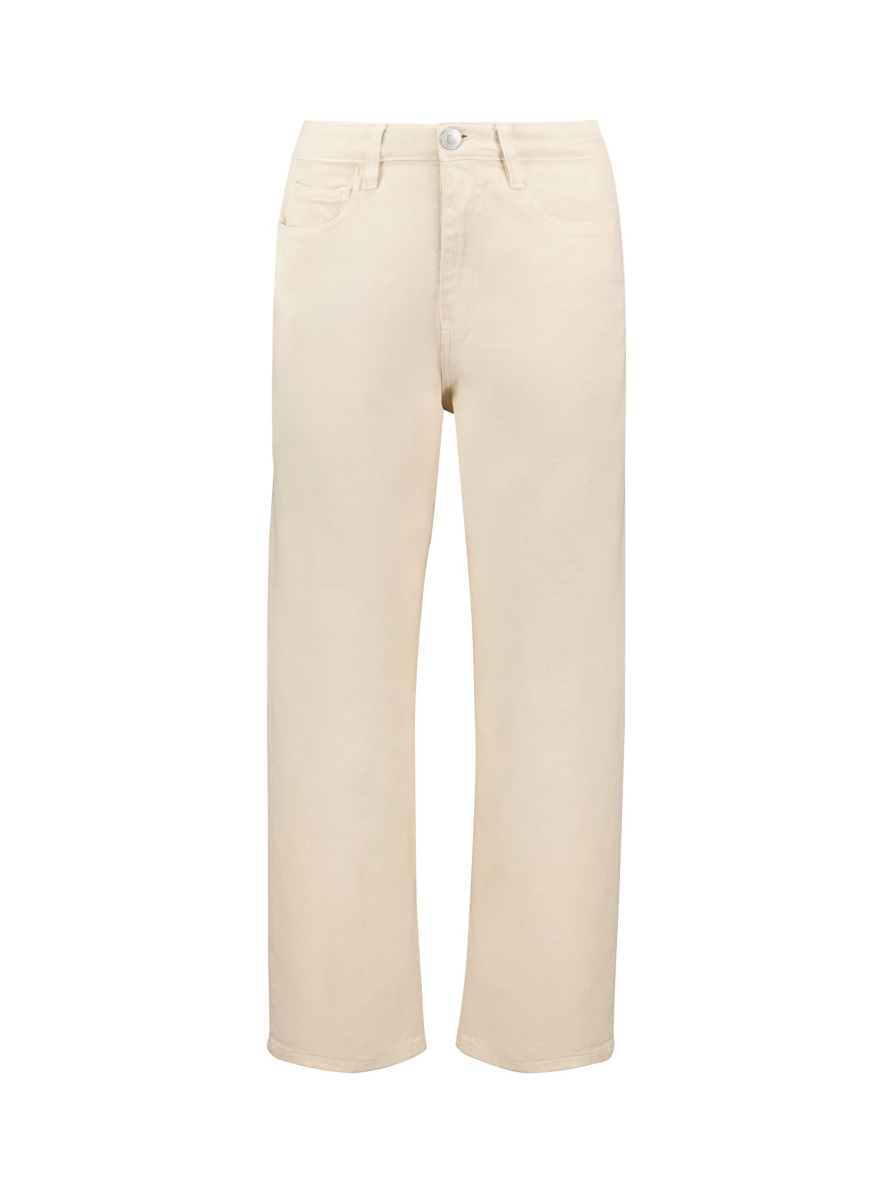 Baukjen Organic Cotton Straight Leg Ankle Grazer Jeans, Ecru, 10