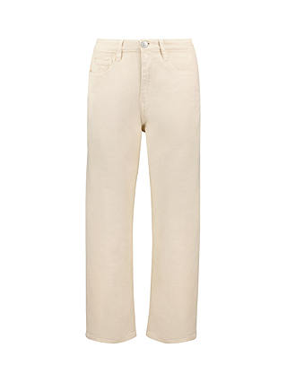Baukjen Organic Cotton Straight Leg Ankle Grazer Jeans, Ecru