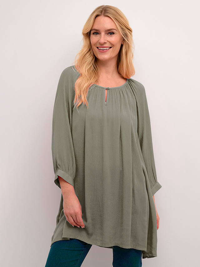 KAFFE Amber Tunic Top, Vetiver