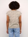 KAFFE Mille T-Shirt, Vetiver/Chalk Flower