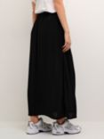 KAFFE Sally Amber Maxi A-Line Skirt, Deep Black