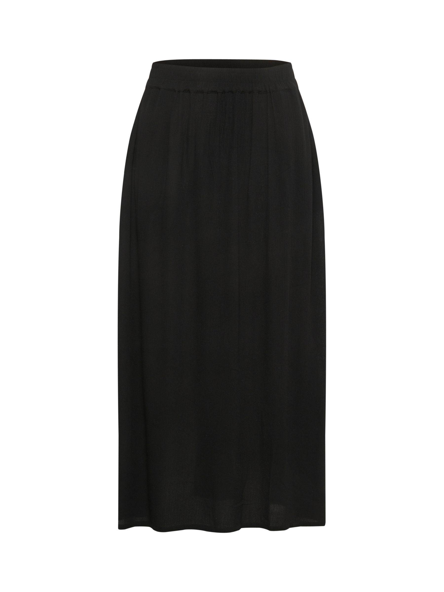 Buy KAFFE Sally Amber Maxi A-Line Skirt, Deep Black Online at johnlewis.com