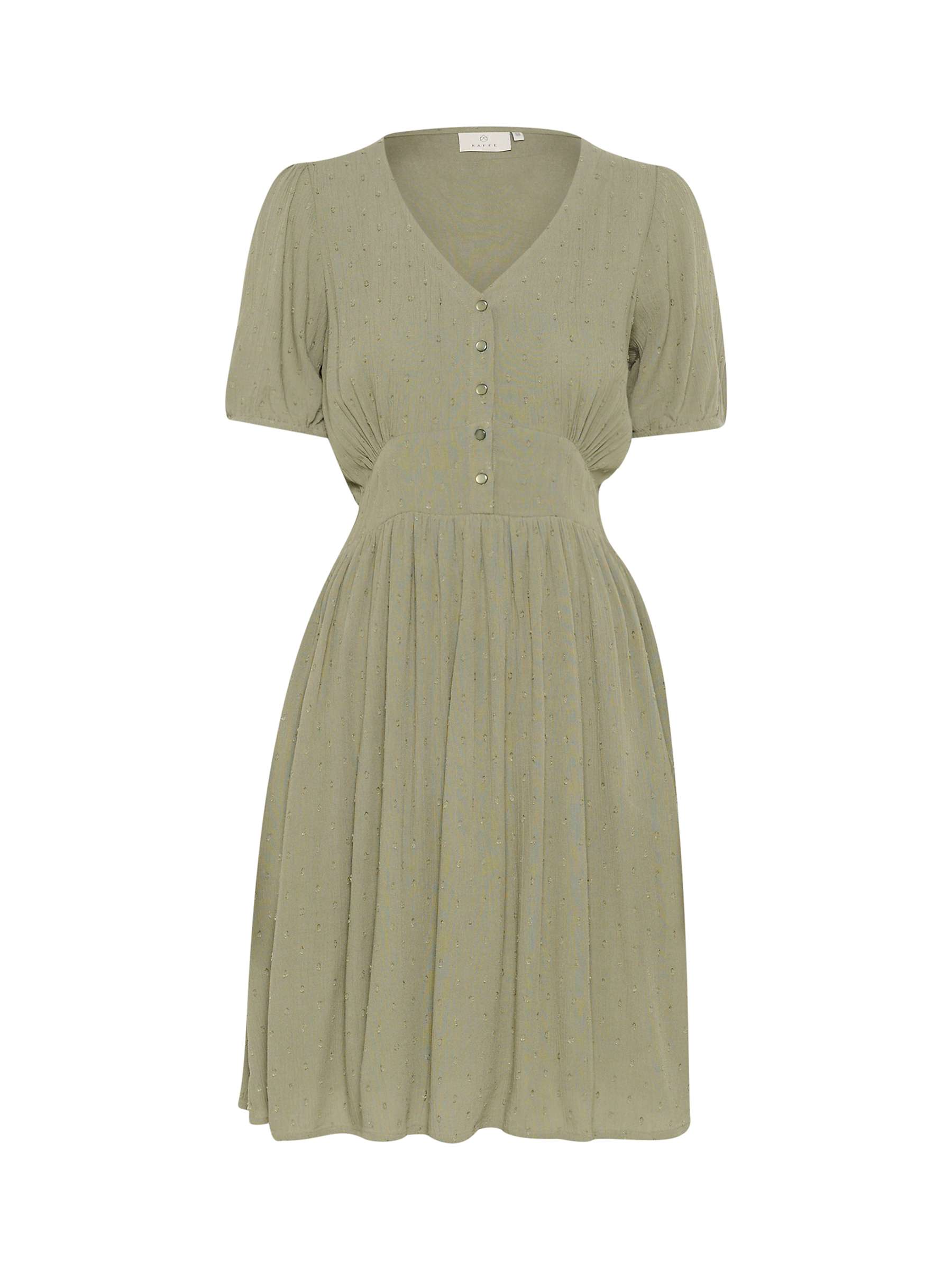 Buy KAFFE Ronna Short Sleeve V-Neck Dress Online at johnlewis.com