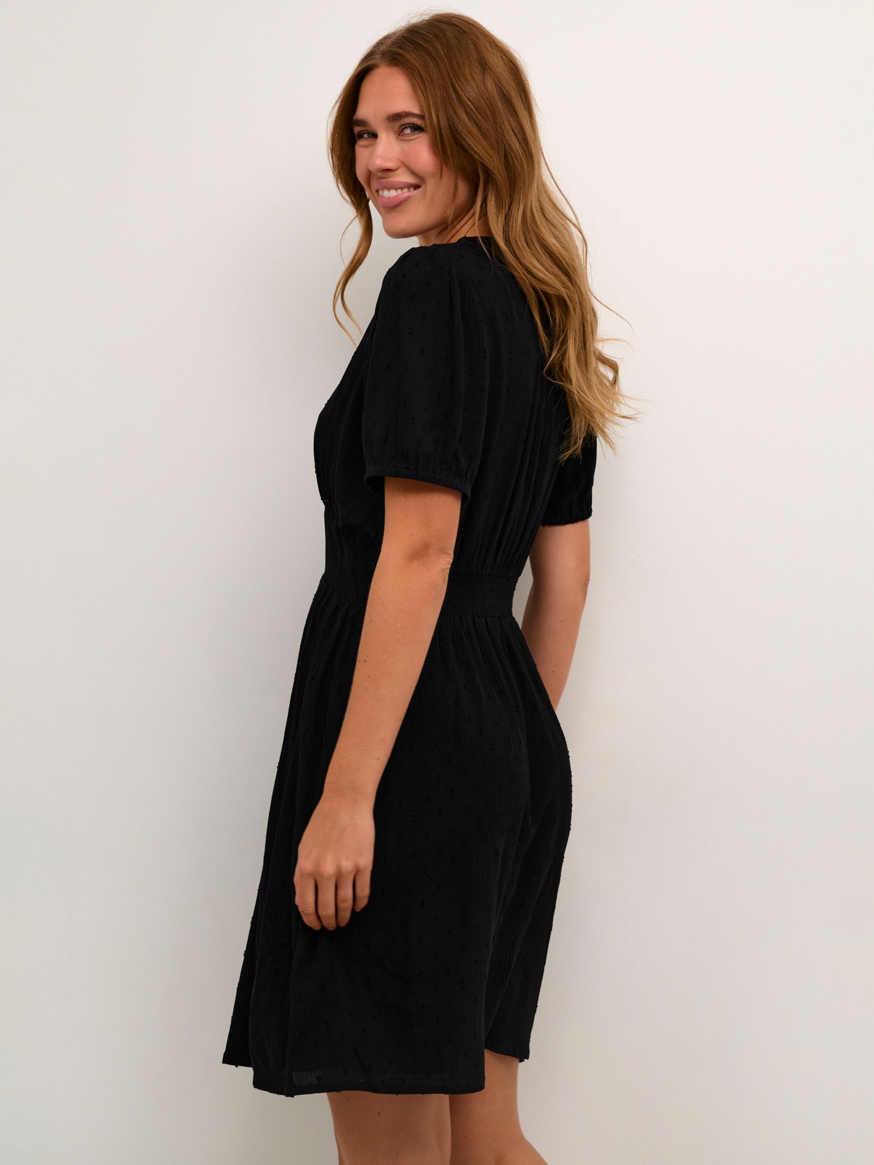 Buy KAFFE Ronna Short Sleeve V-Neck Dress Online at johnlewis.com