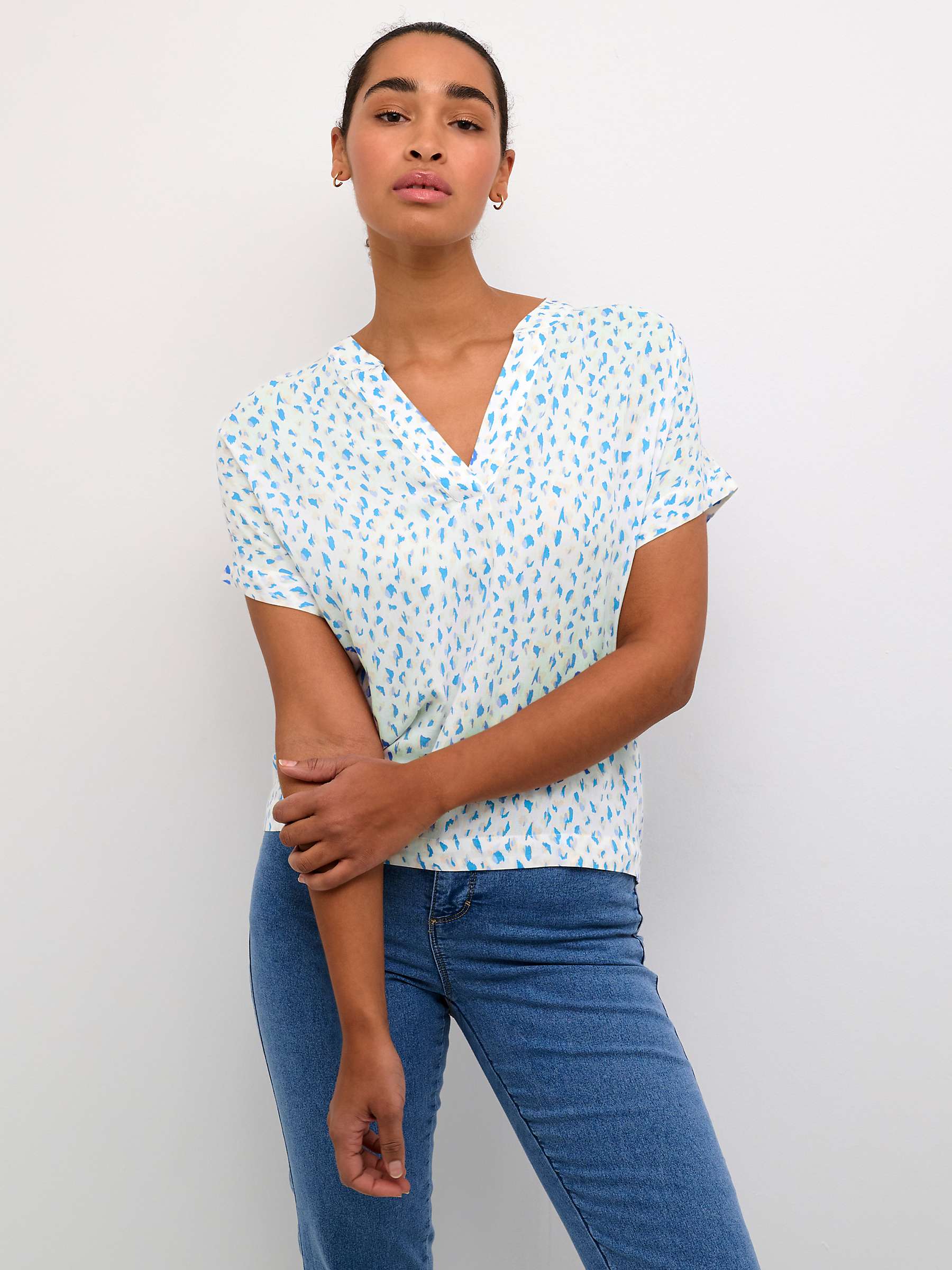 Buy KAFFE Ano Graphic Print Blouse Online at johnlewis.com
