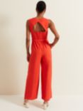Phase Eight Petite Marta Ecovero Wide Leg Jumpsuit, Red