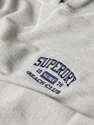 Superdry Athletic Boxy Essential Hoodie, Grey Marl